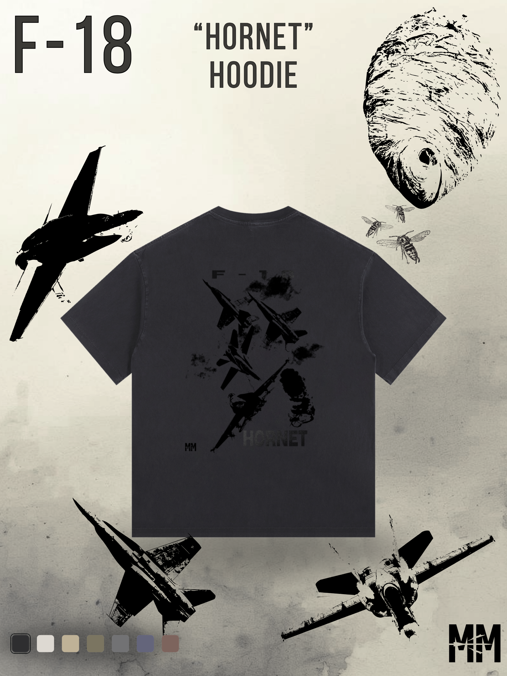 Vintage Washed F-18 T-Shirt