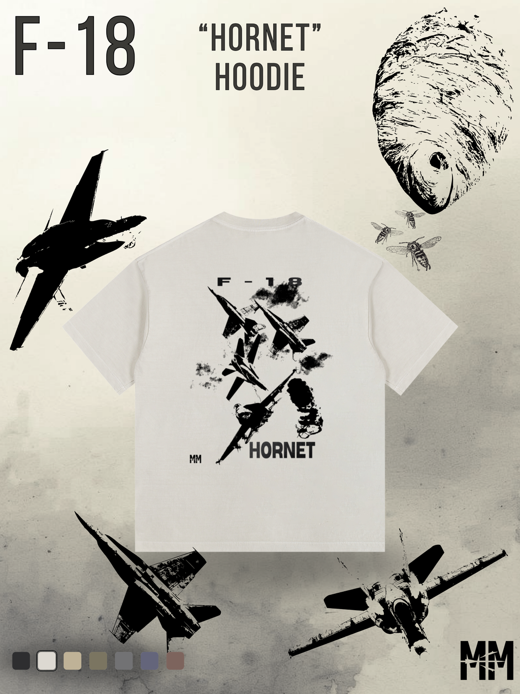 Vintage Washed F-18 T-Shirt