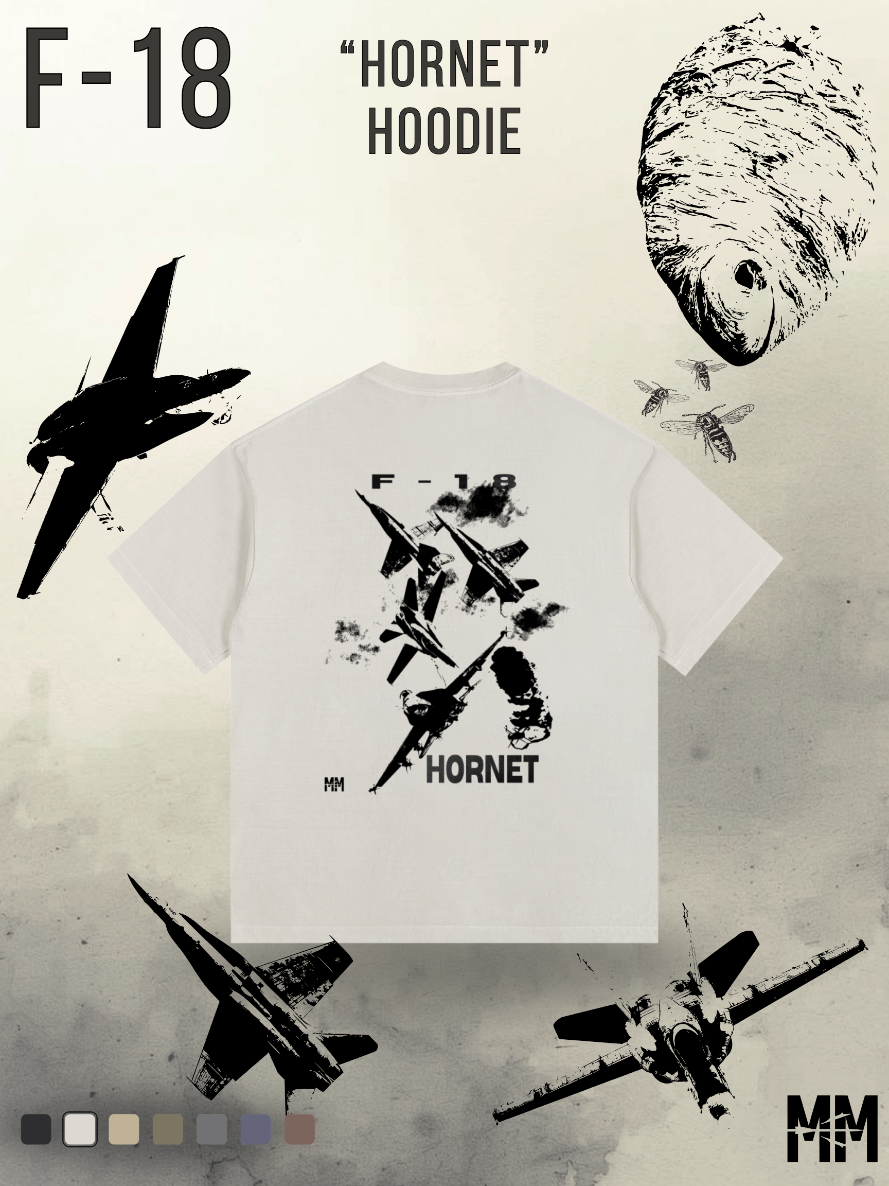 Vintage Washed F-18 T-Shirt