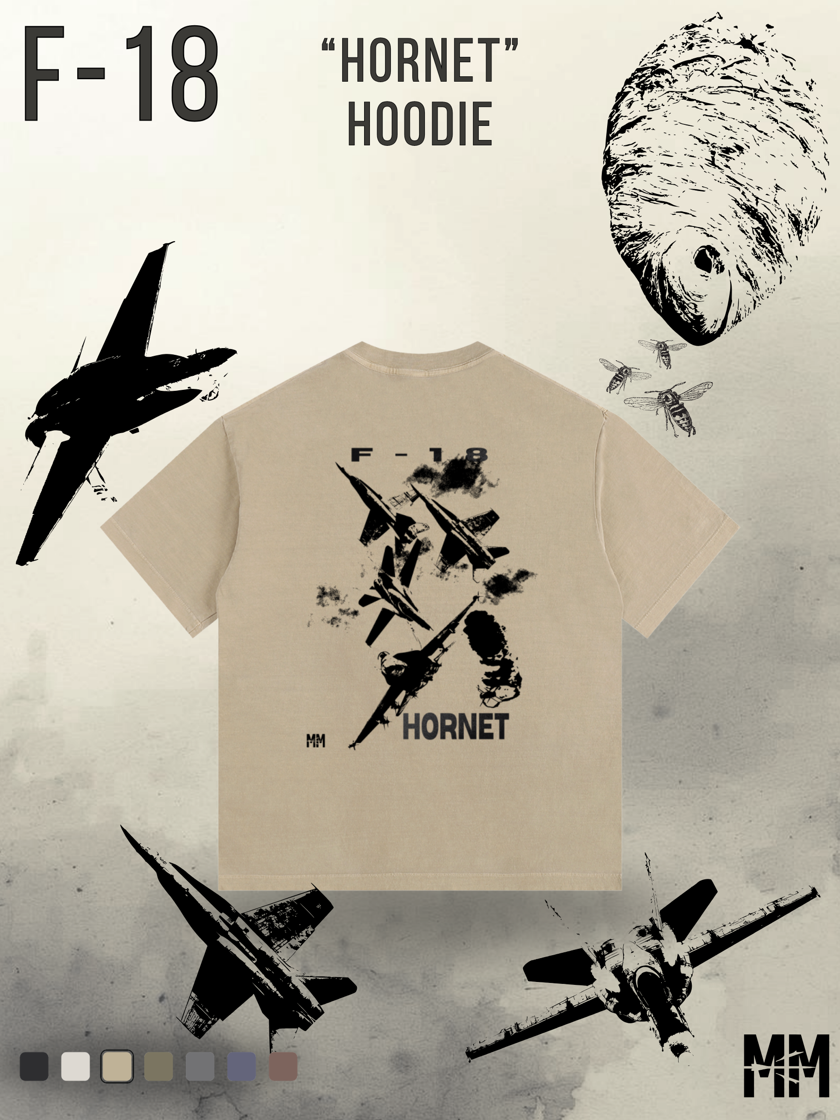 Vintage Washed F-18 T-Shirt