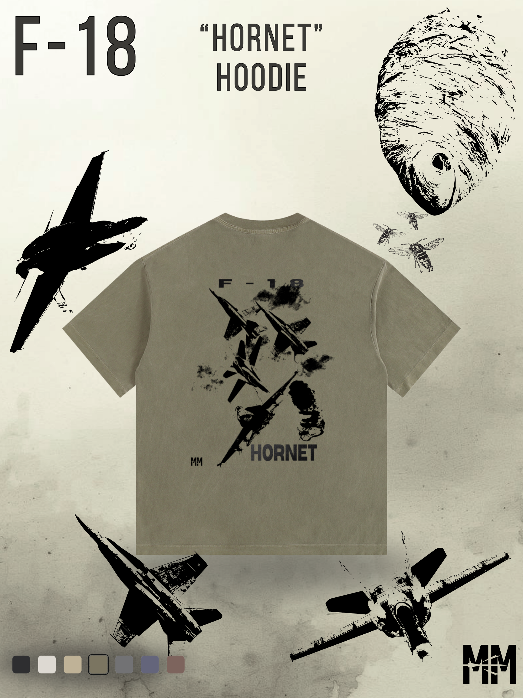 Vintage Washed F-18 T-Shirt