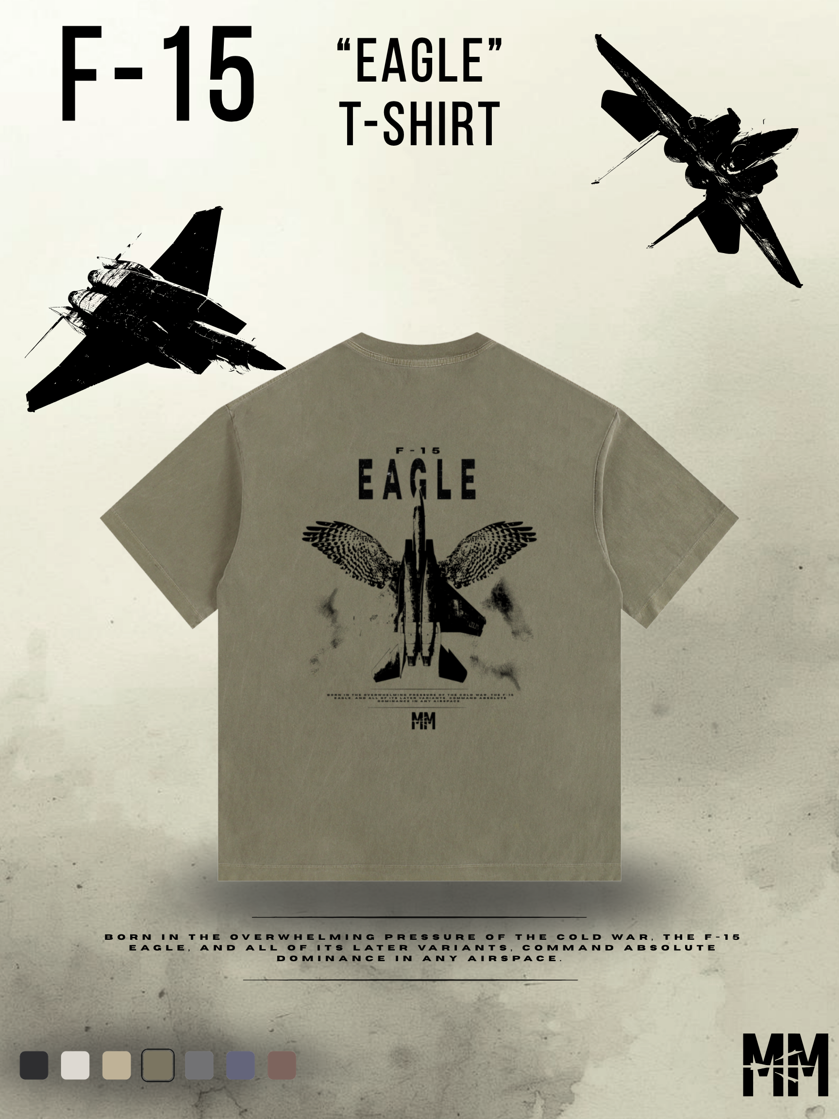 Vintage Washed F-15 T-Shirt