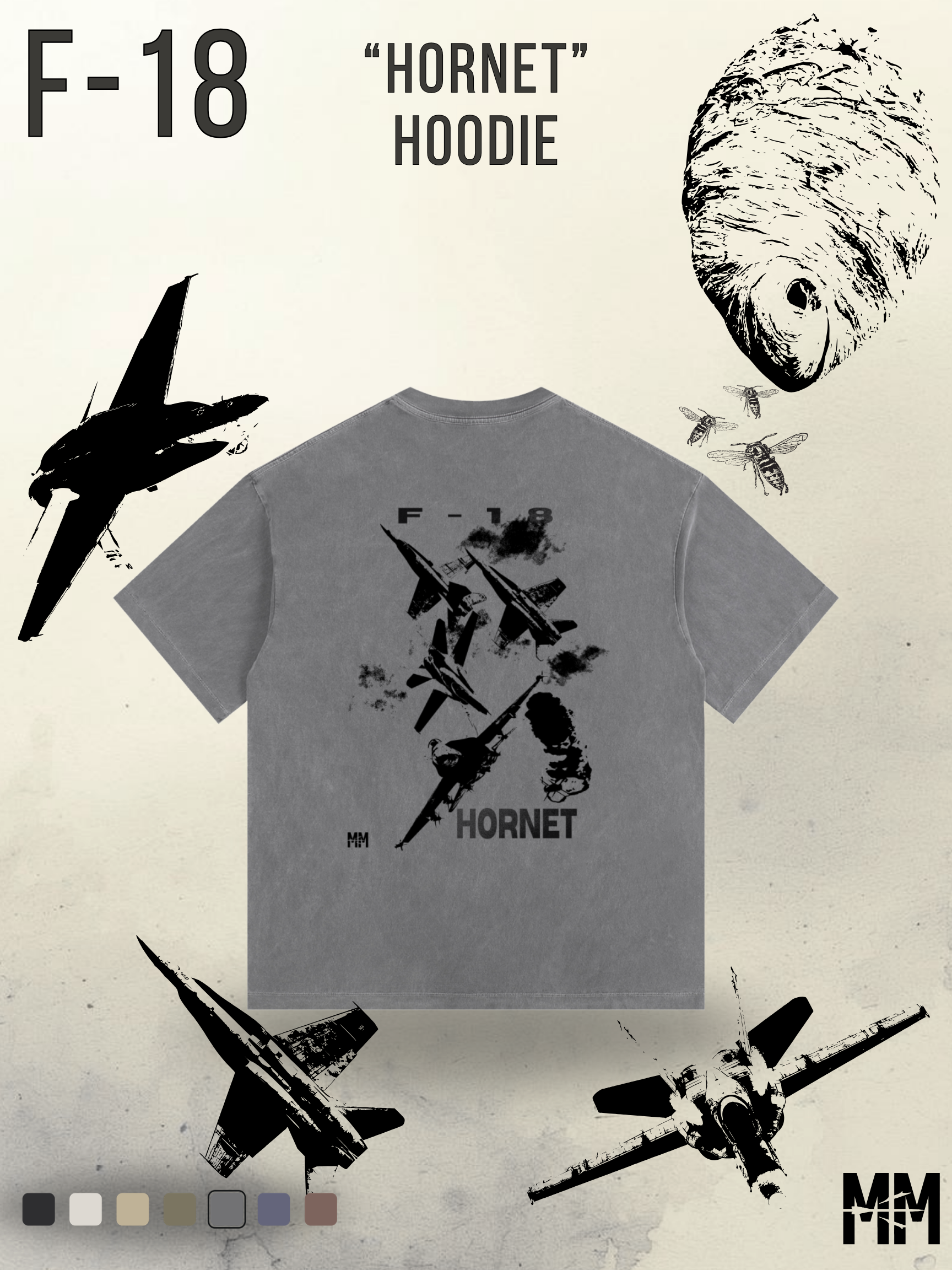 Vintage Washed F-18 T-Shirt