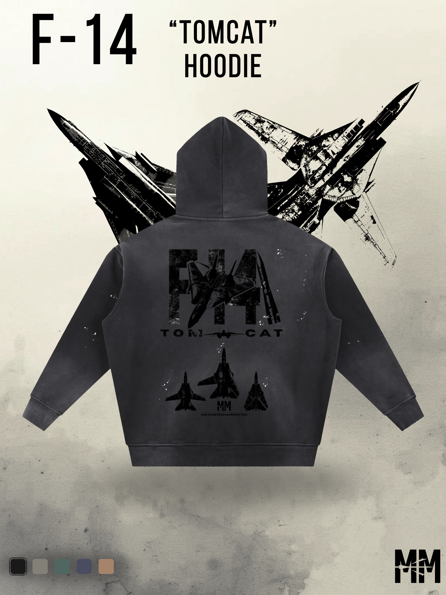 Vintage Street F-14 Tomcat Hoodie