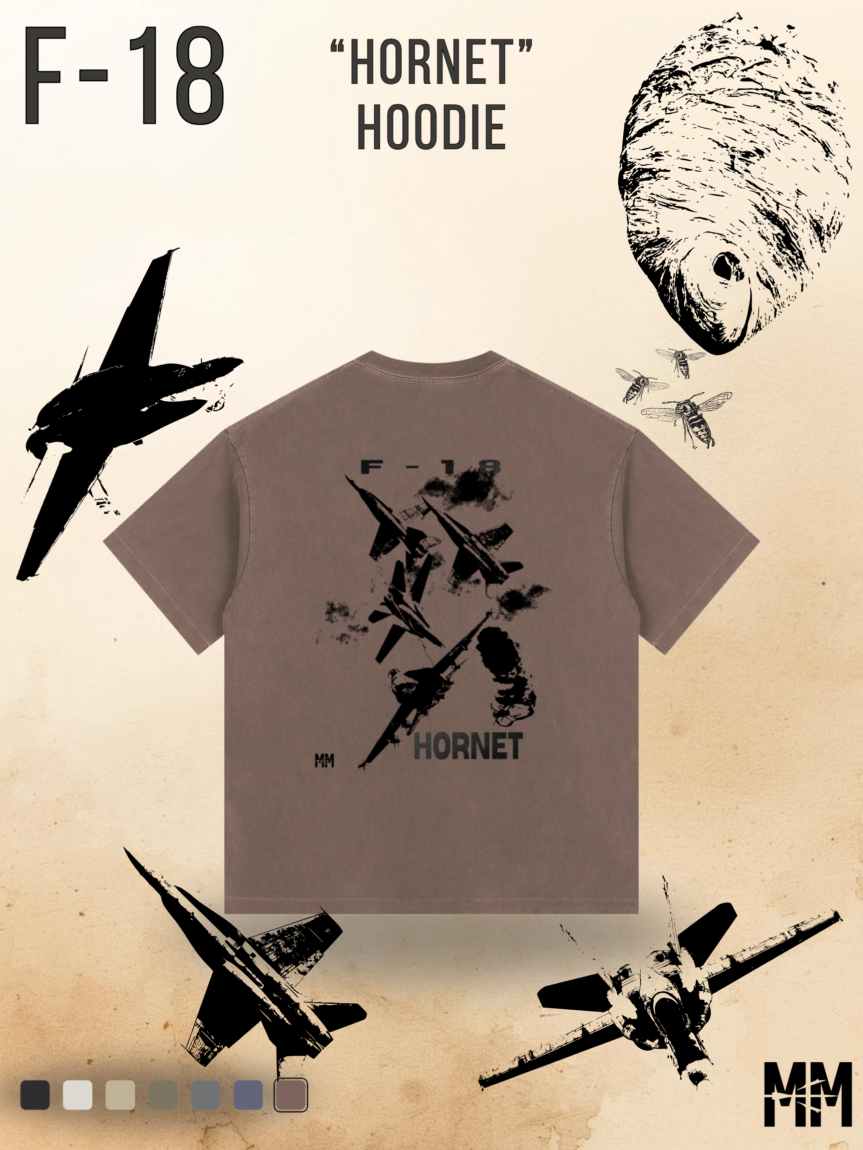 Vintage Washed F-18 T-Shirt