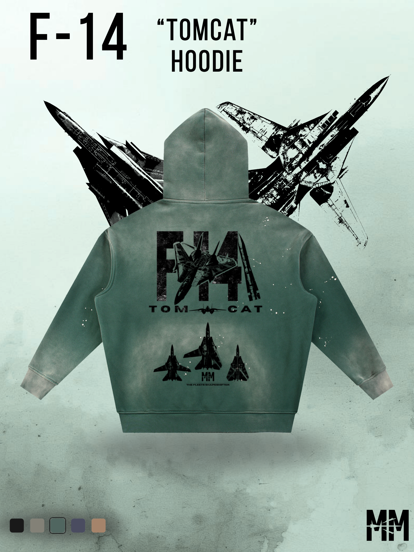Vintage Street F-14 Tomcat Hoodie