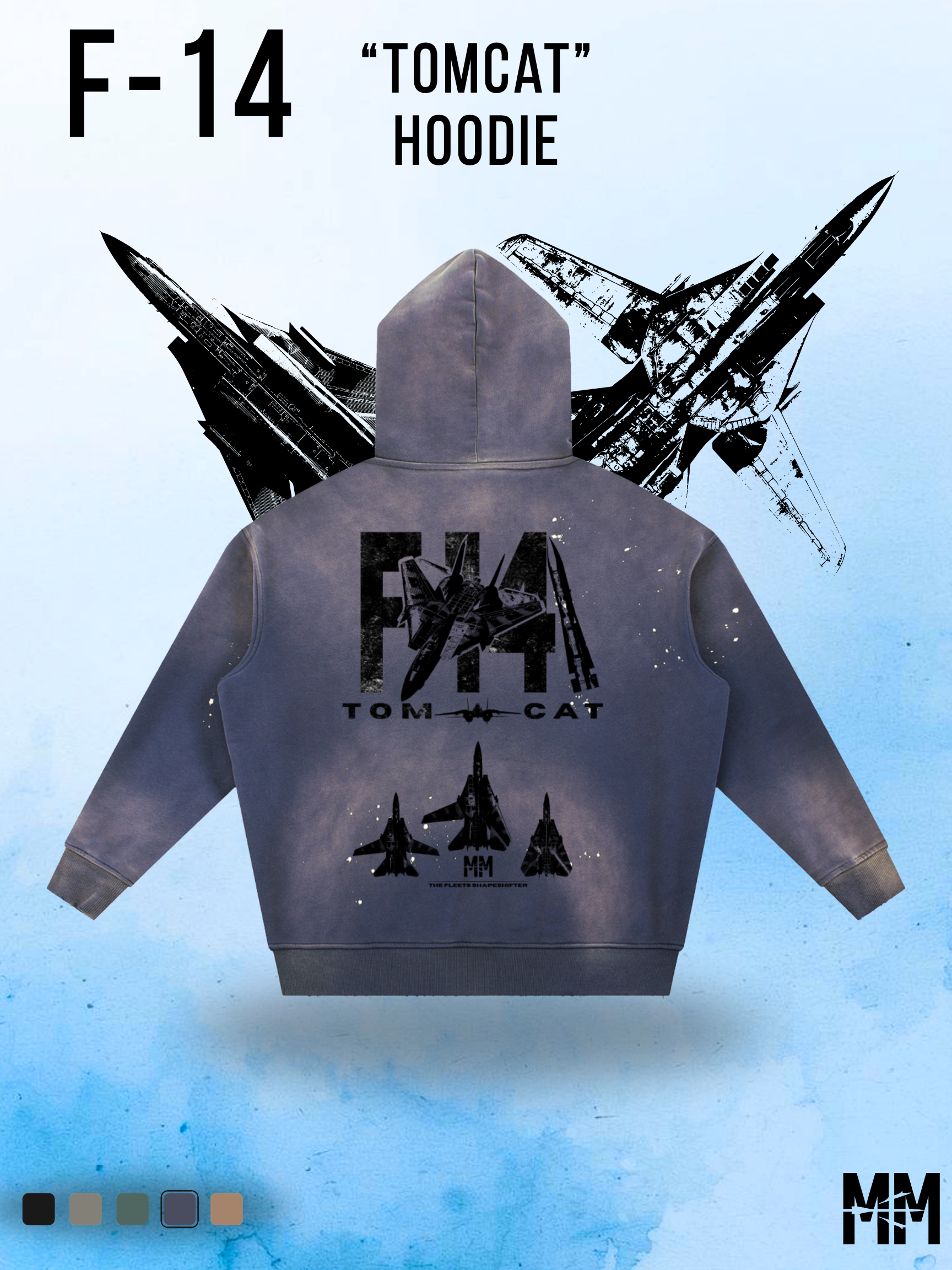 Vintage Street F-14 Tomcat Hoodie