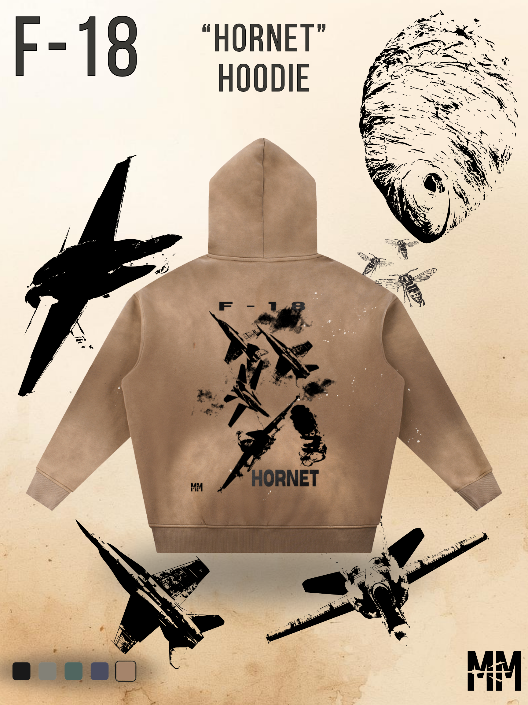 Vintage Street F-18 Hoodie