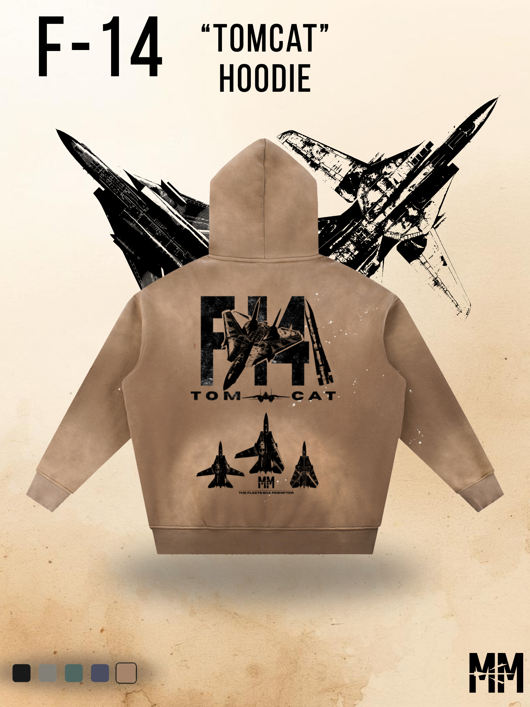 Vintage Street F-14 Tomcat Hoodie